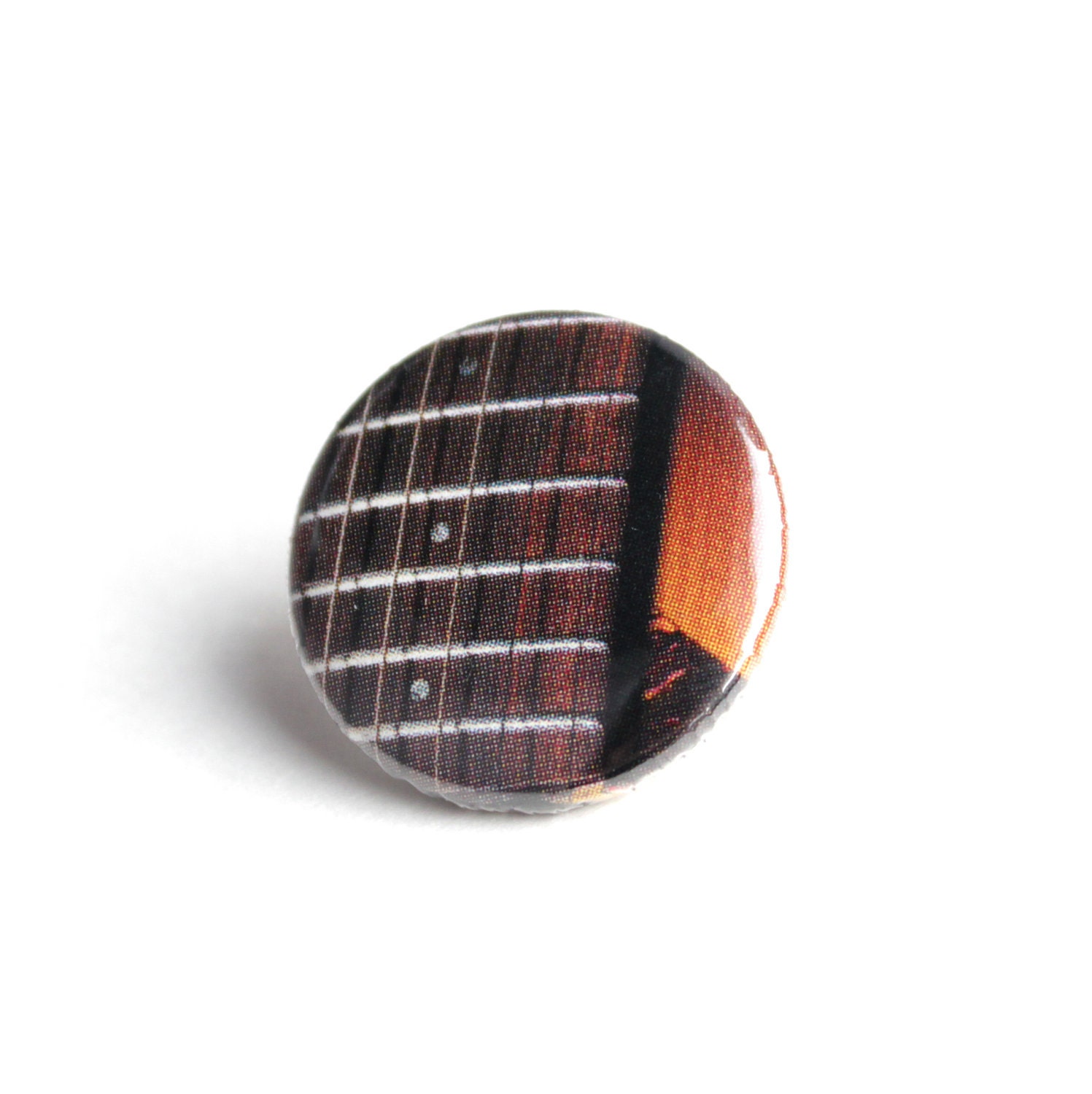 Guitar Fretboard 1 inch Button Tie Tack