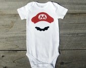 Baby Gift Mario Baby Onesie Super Mario Brothers Nintendo