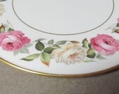 Cake Plate by Royal Worcester Lovely Royal Garden Elgar Pattern