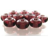 Glass Lampwork Beads sra Light Plum SPACER SHOP