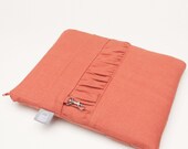 Orange iPad Case in Tangerine Linen (CUSTOM ORDER)