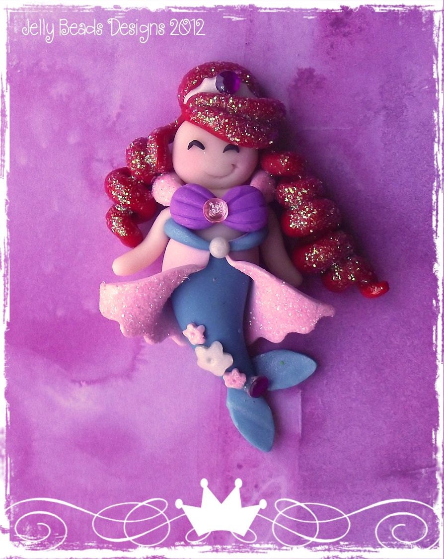 Princess Parade-Little Mermaid Ariel bead/pendant/bow center
