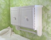 Bathroom Wall cabinet for shaving and cosmetic in white with doors