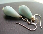 Blue Opal Earring - dangling, chic and modern look