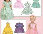 Pattern to make Pretty Doll Dresses for 18 inch Doll