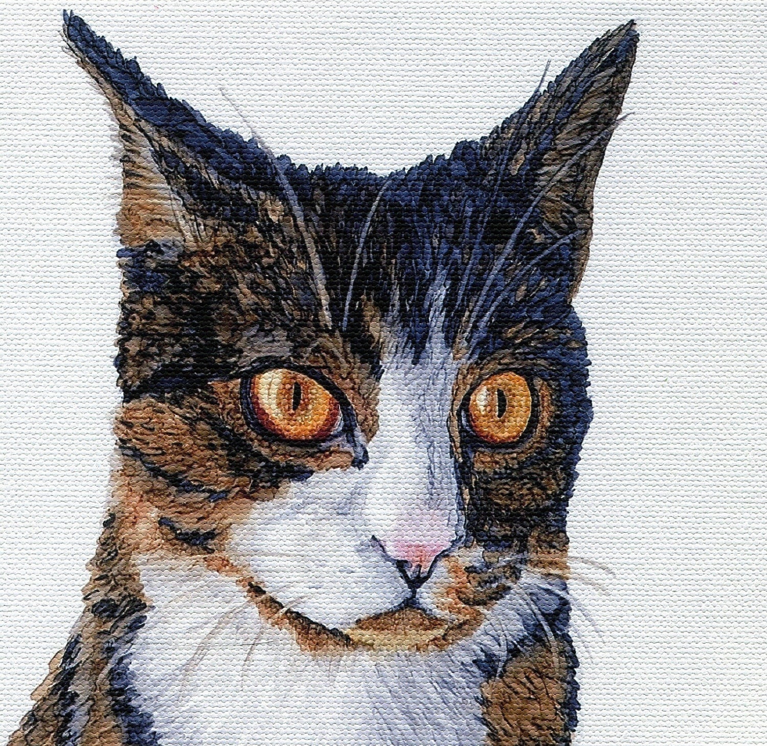 Custom Pet Portrait Example, 8.5x11 print, Cat Portrait