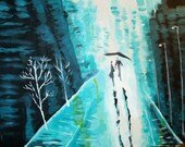 In the rain 16X20 Painting
