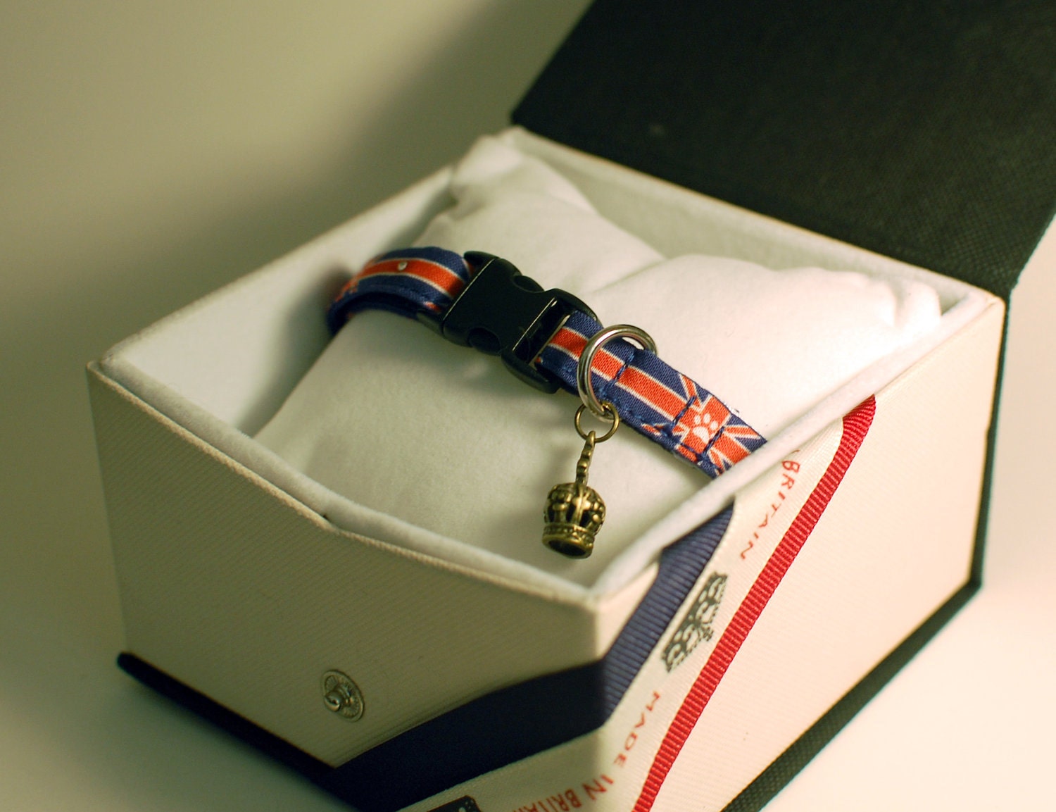 Union Jack Cat Collar with Gift Box