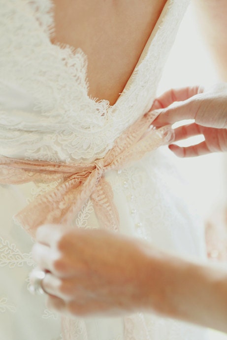 Buy 1 get 1 sale - shabby chic bride -bridal sash - light pink and smokey pink lace sash - wedding gown lace sash