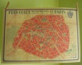 Vintage Style Paris Map Decorative Wrap and Craft Paper by Cavallini