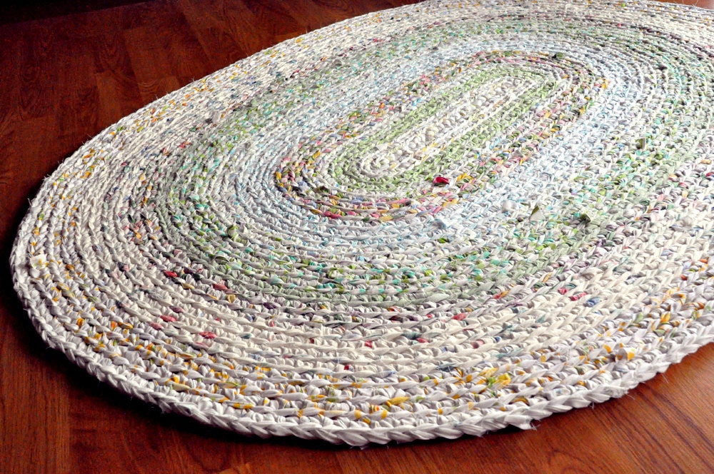 Made to Order - Custom Colors 4'x3' Oval Rag Rug
