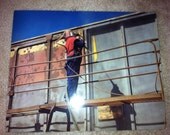 Train Prints Set of 5 OOAK