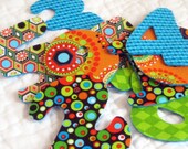 Groovy Counting Numbers 0-9 Die Cut Green Orange Turquoise