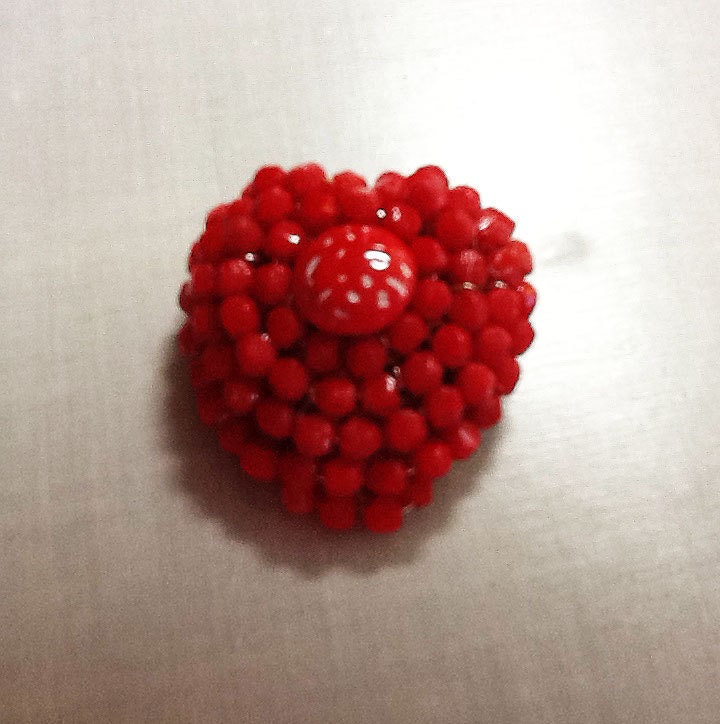 Red Heart Brooch