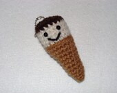 Amigurumi Nutty Buddy Cone Keychain