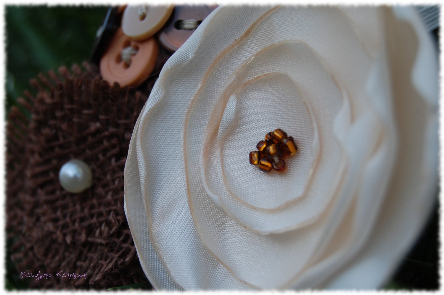 Mary May, Vintage Elegance with a Touch of Rustic Flair. Wedding Hair Piece, Headband, Bridal Party Accessory.