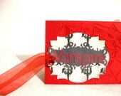 1 OOAK Vampire Greeting card Blank Gothic by Vampiregothchick