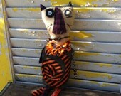 Primitive Halloween Cat Meow-o-ween