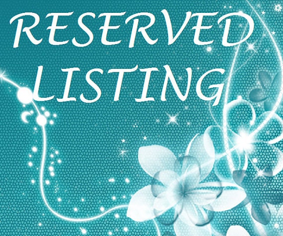 Custom Listing For SavannahEmily1