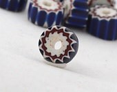Beautiful 4 Layer Antique  Blue Chevron Trade Bead - 1800's
