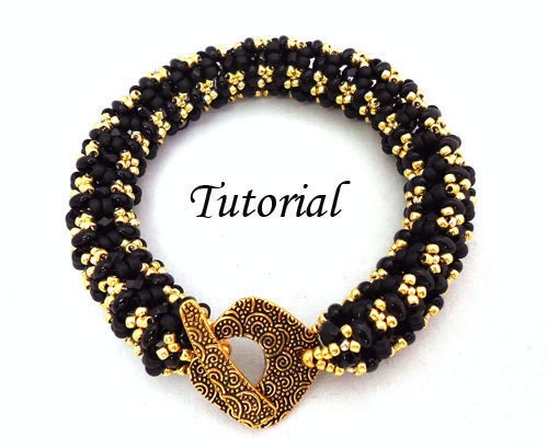 Tutorial Ladies Bangle Bracelet - with Twin seed beads