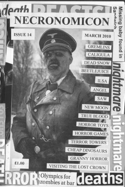 NECRONOMICON 14 horror fanzine UK zine March 2010 Dead Snow
