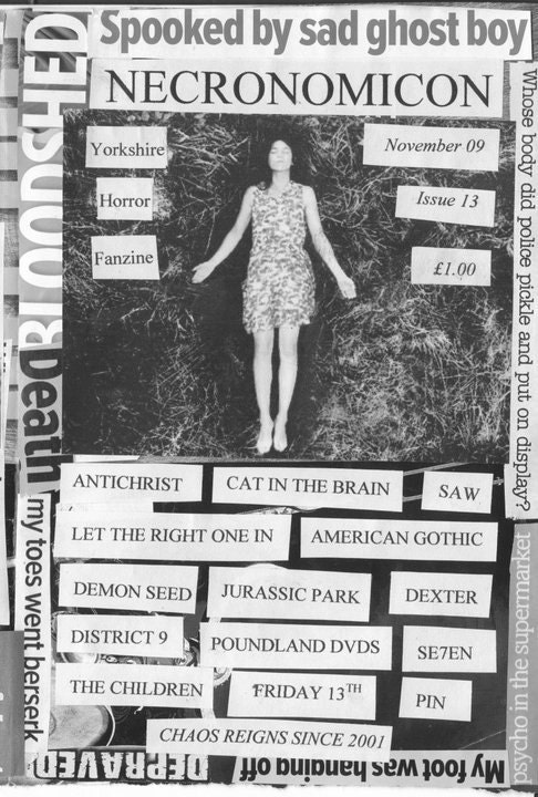 NECRONOMICON 13 horror fanzine UK zine Nov 09 Antichrist