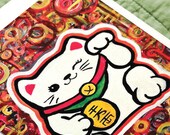Lucky Cat Greeting Card