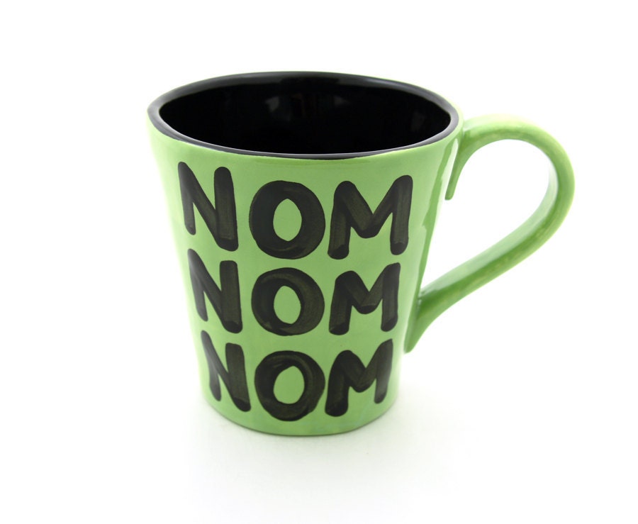 funny Zombie mug Extra large mug for zombie lover Nom Nom Nom