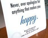 Funny inspiring card - be happy - WG600