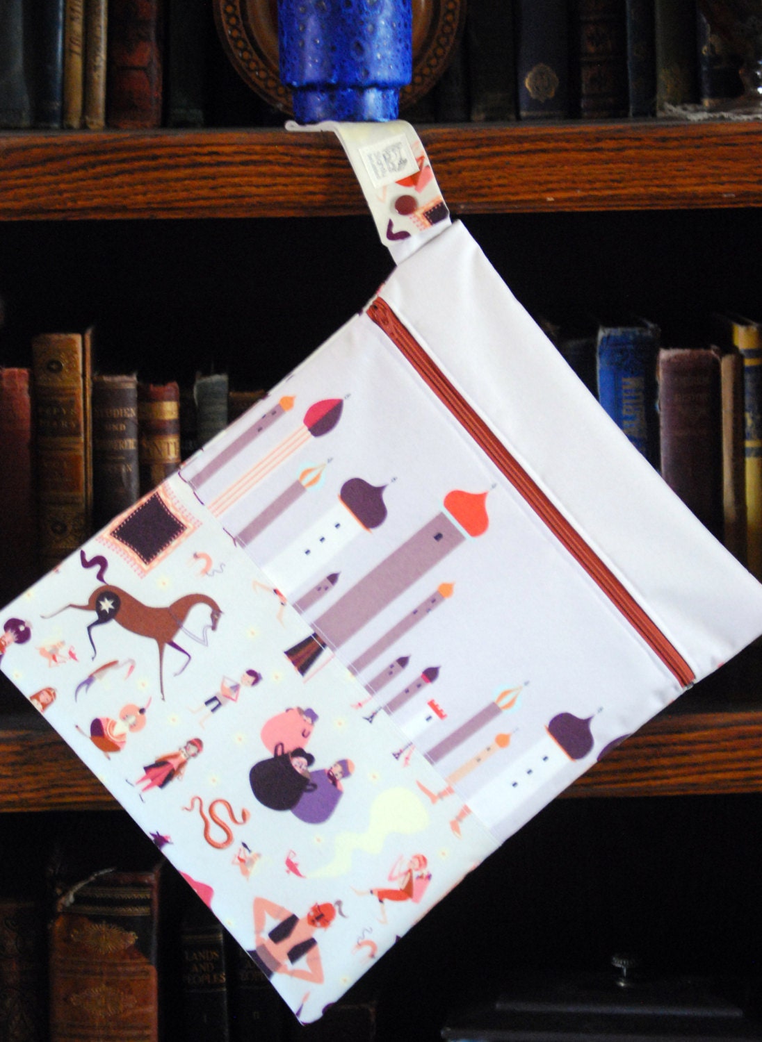 Large wet bag - for anything wet, stinky or sticky - Lizzy House Little Peeps