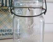 Vintage Canning Jar .. Queen Widemouth Adjustable Pint  Size Jar .. Very Cute and Unusual Find .. Are you The Queen of Everything