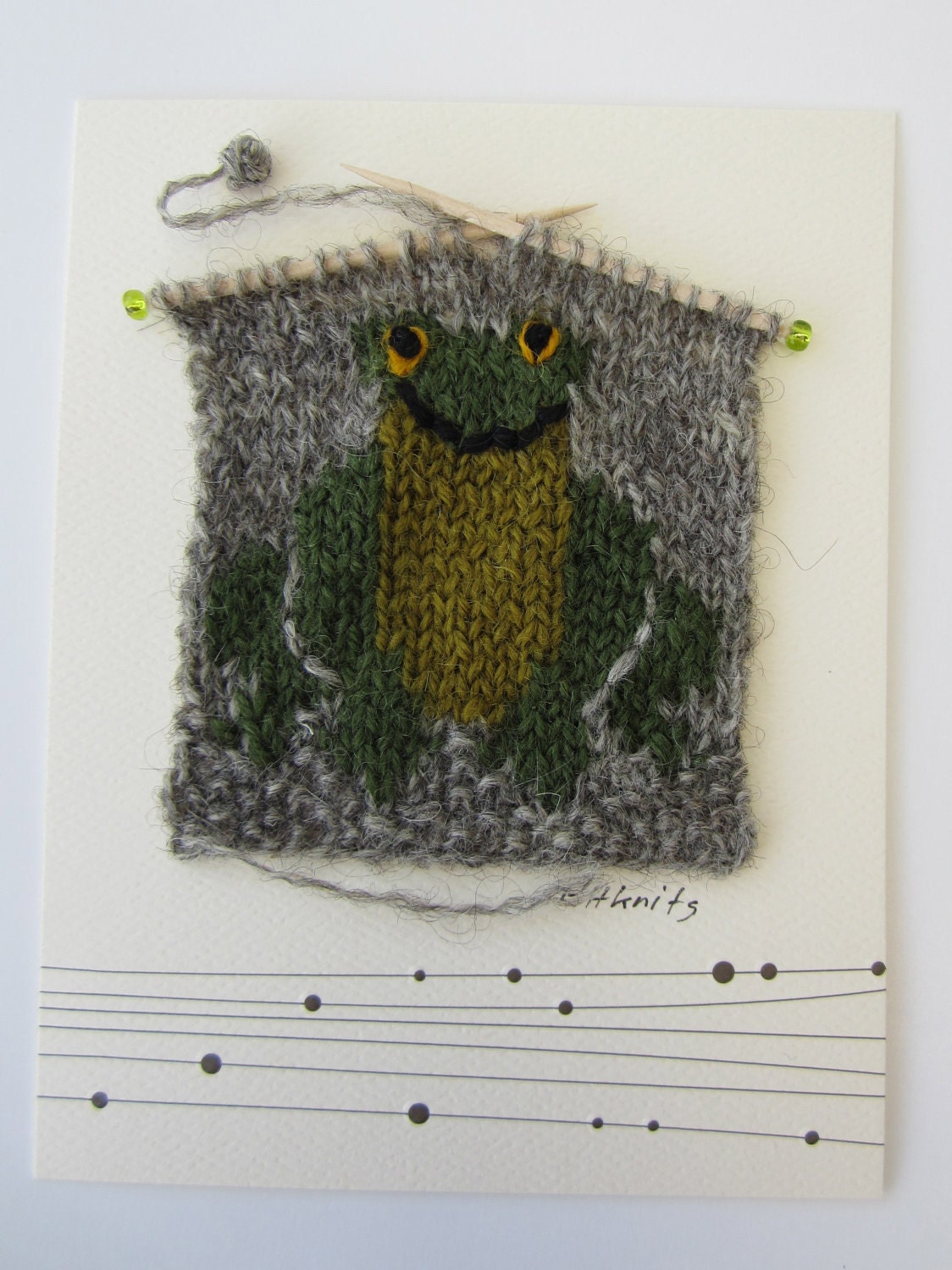 Frog // Blank Notecard