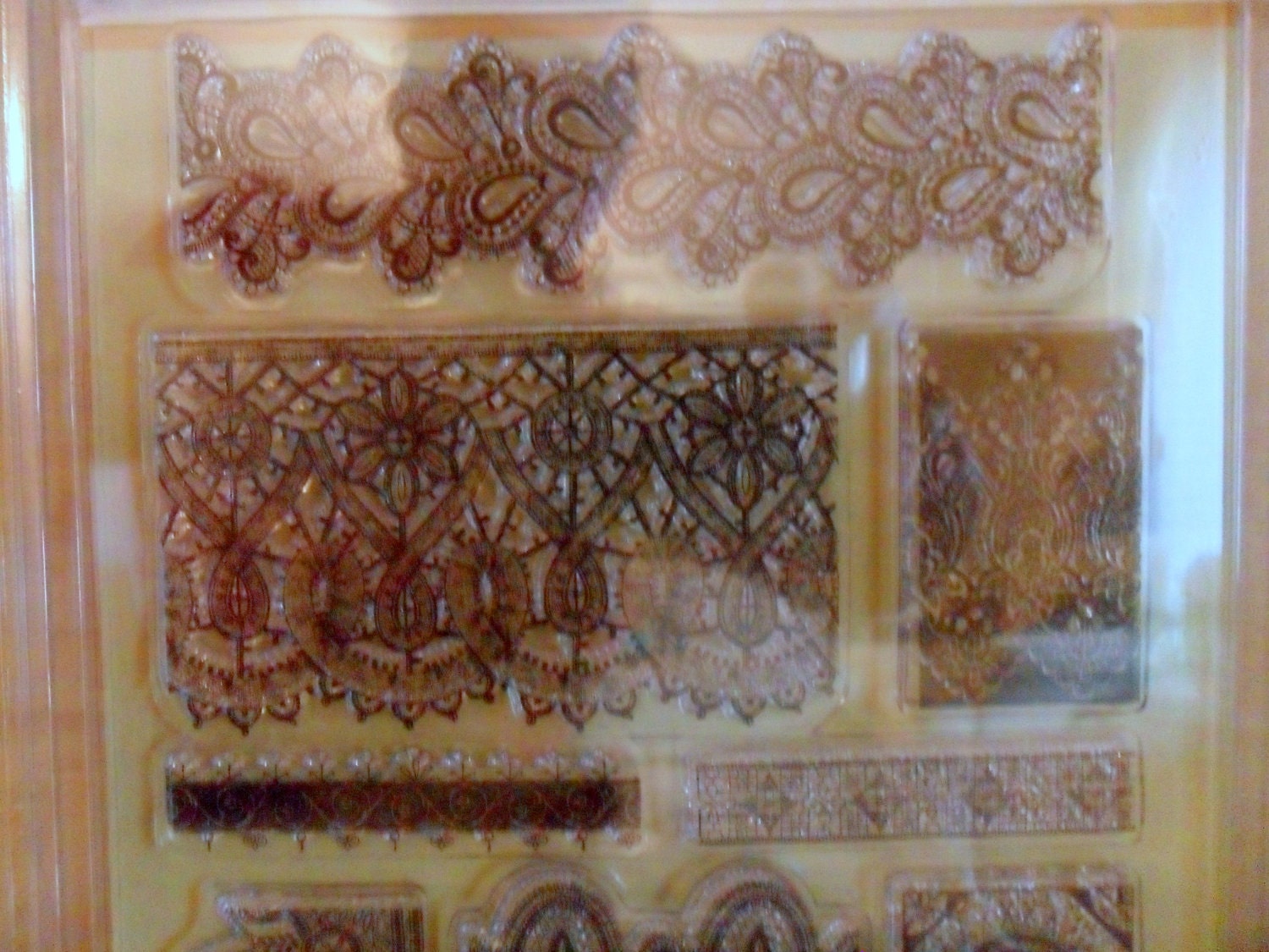 Lace Clear Stamp Borders by Anna Griffin-FREE SHIPPING