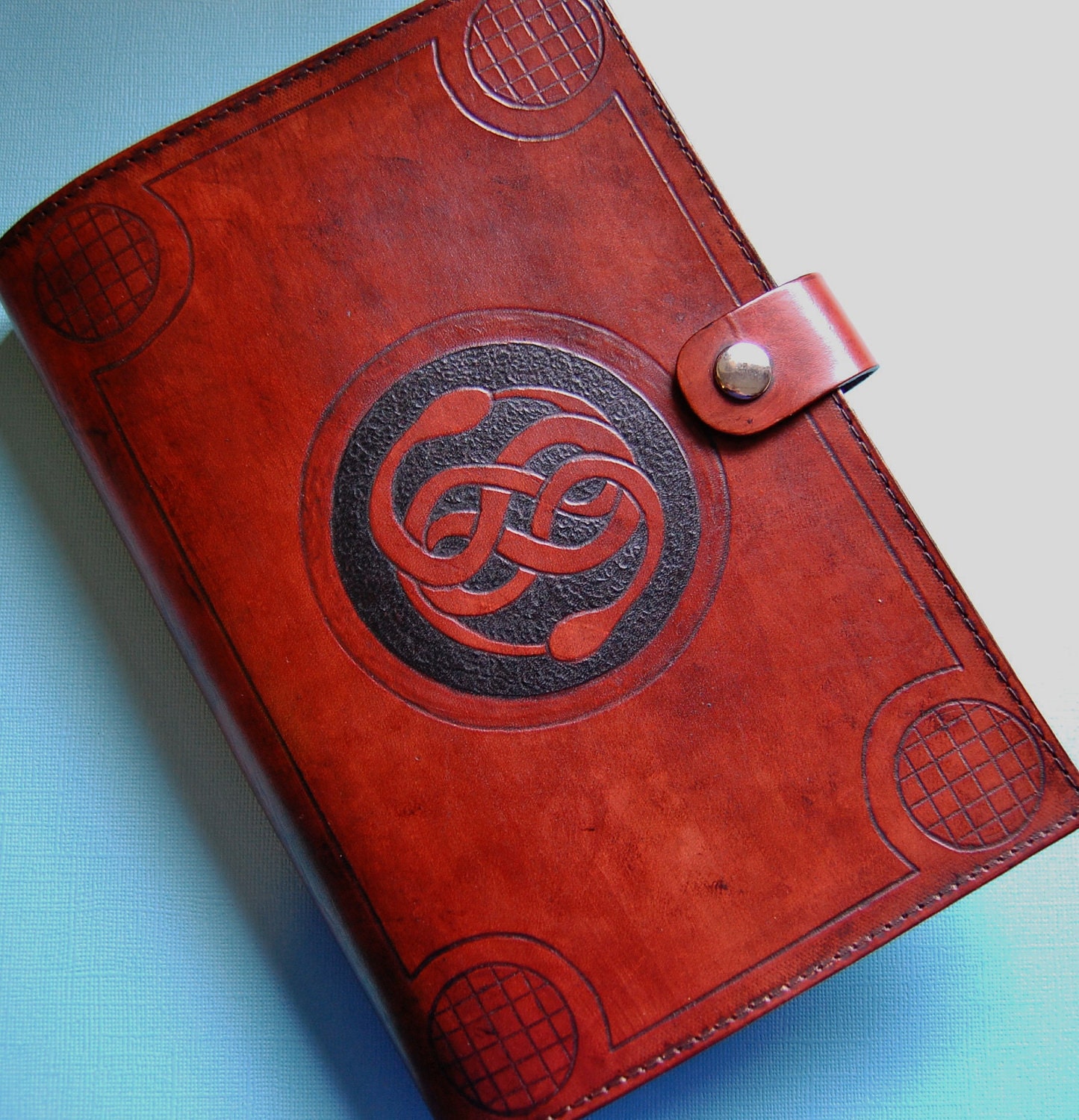 Brown Snakes Leather Journal Notebook Cover