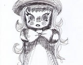 Play Time 8x10 sketch print Cadouxdle Art