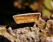 Resin Sterling Silver Resin Steampunk Leaf Skeleton Ring