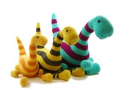 NEW Basil the Boogie-Woogie Brontosaurus Knitting Pattern Pdf