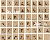 Scrabble Magnets Set of 60 - Genuine Scrabble Tiles Choose NEW or VINTAGE or MAROON