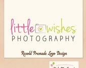 Custom Premade Logo - Whimsical Camera and Text Photography Photographer Logo Premade