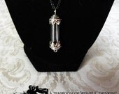 Glass Vial Necklace - Black