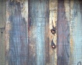 Vintage and Modern Coffee Table - Reclaimed Upcycle Rustic Wood with Vintage Eames Style Steel Hairpin Legs - 48" x 24"