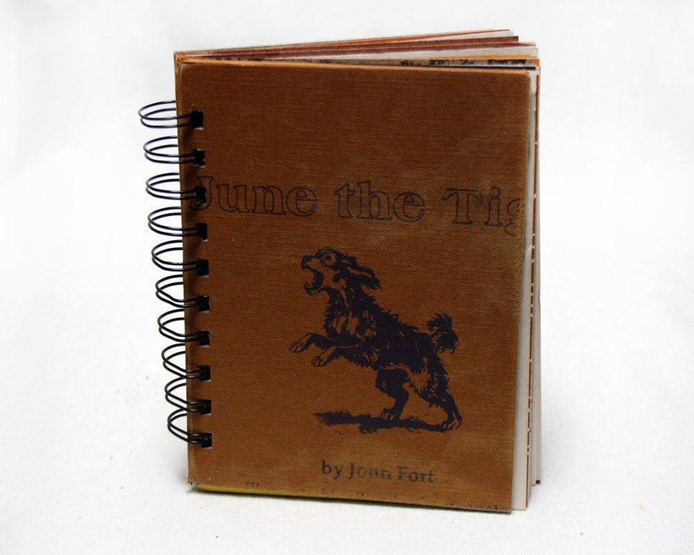 Dog Day Afternoon - Wire-Bound Recycled Art Journal