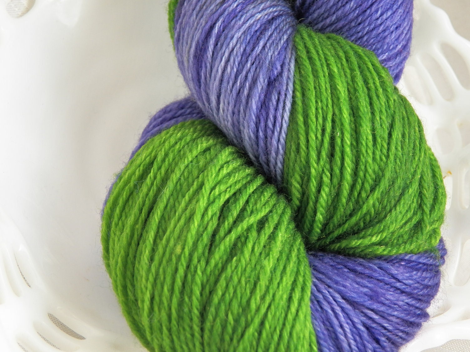 Violet Plant fingering weight  superwash MERINO yarn 100 gram skein