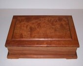 Cherry Jewelry Box with Mirror under lid from our Prestige Collection
