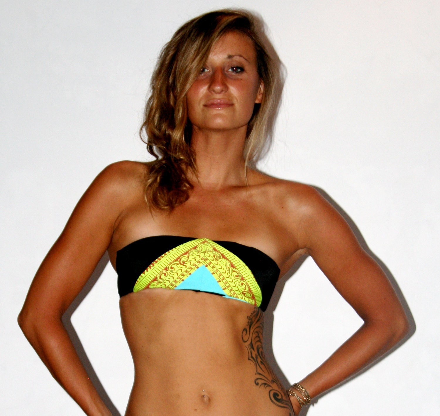 The "Anna" REVERSIBLE strapless TUBE top BIKINI