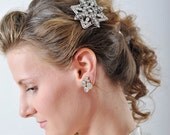 hair bridal accessories, Crystal Brooch Bridal Comb, Crystal Brooch Comb, Bride, Bridal Party Very Elegant Brooch