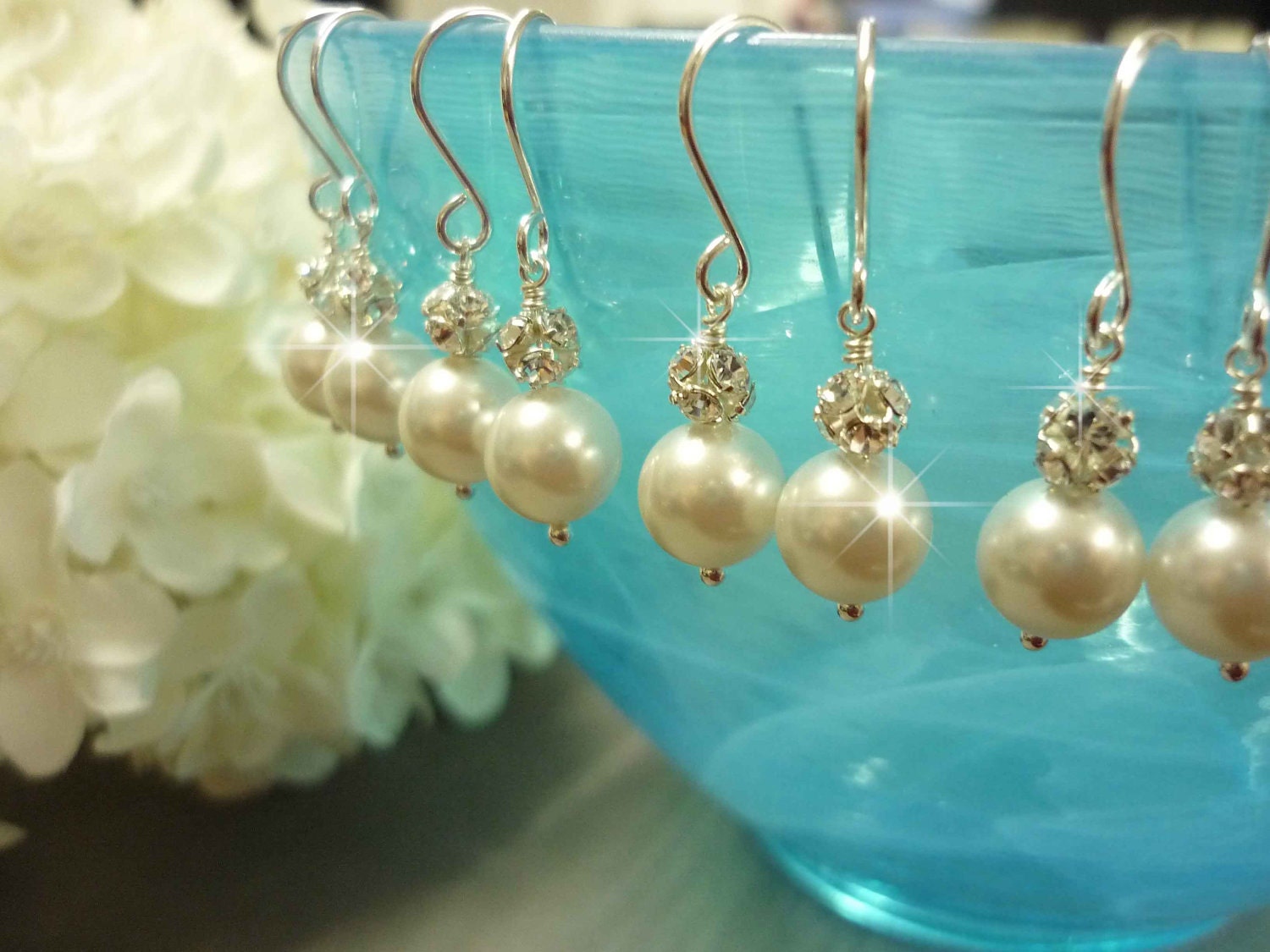 Ivory Pearl Earrings, Vintage Inspired, Vintage Pearl Earrings, FREE SHIPPING