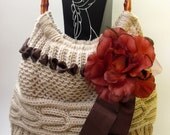 Handmade bag,shoulder bag,knit purse