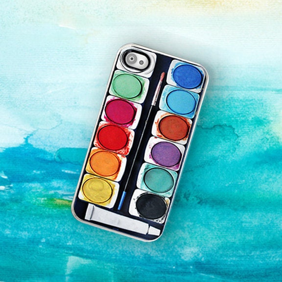 iPhone Case Watercolor Paint Set  iPhone Hard Case / Fits Iphone 4, 4S